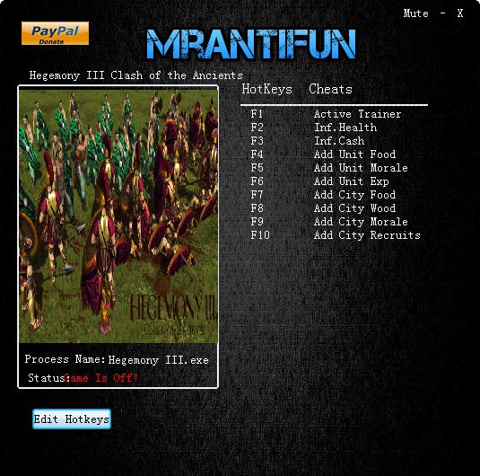 霸权3远古的冲突九项修改器 v3.5