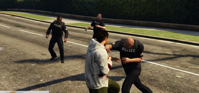 侠盗猎车手5徒手警察MOD v2.5 侠盗猎车手5徒手警察MOD v2.5