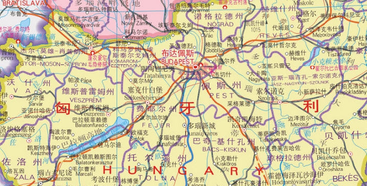 匈牙利地图 濡ゅ倹蓱缁旂笨1.5 匈牙利地图 濡ゅ倹蓱缁旂笨1.5