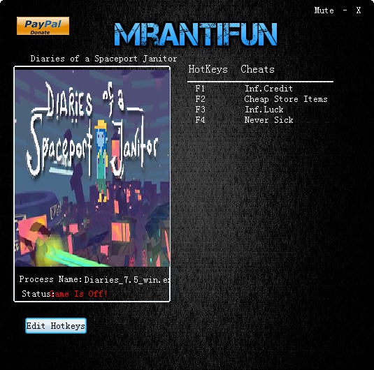 太空清洁工日记四项修改器 v3.8