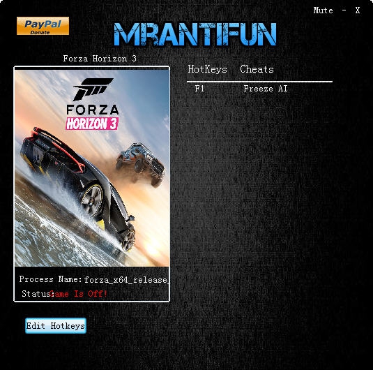 极限竞速地平线3冻结AI修改器 v1.0.119.6 极限竞速地平线3冻结AI修改器 v1.0.119.6