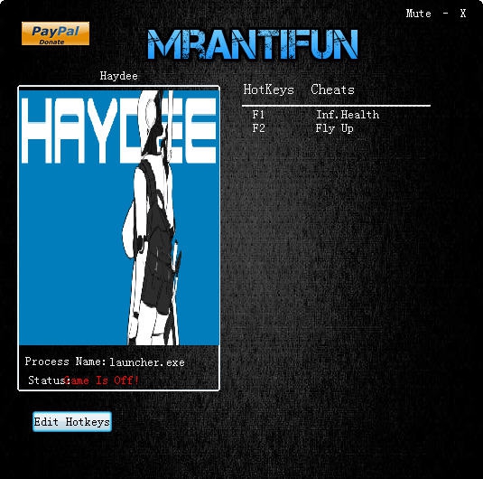 Haydee二项修改器 v3.4 Haydee二项修改器 v3.4