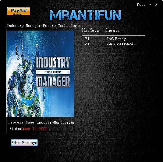 行业经理未来技术二项修改器 v3.6 行业经理未来技术二项修改器 v3.6