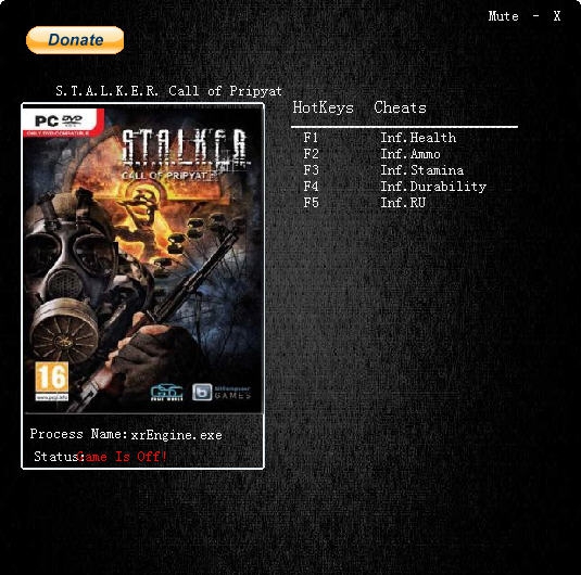 潜行者普里皮亚季的召唤五项修改器 v3.4 潜行者普里皮亚季的召唤五项修改器 v3.4