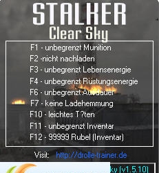 潜行者晴空九项修改器 v3.3 潜行者晴空九项修改器 v3.3