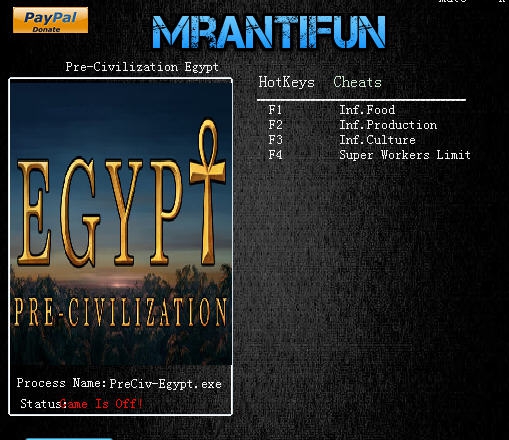 古埃及文明四项修改器 v2.5 古埃及文明四项修改器 v2.5