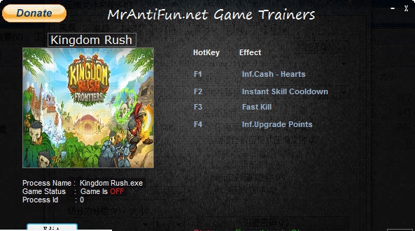 王国保卫战四项修改器 v3.3 王国保卫战四项修改器 v3.3