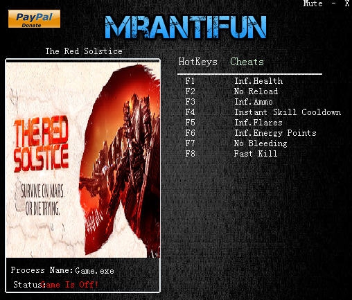 红色至日八项修改器 v3.4 红色至日八项修改器 v3.4