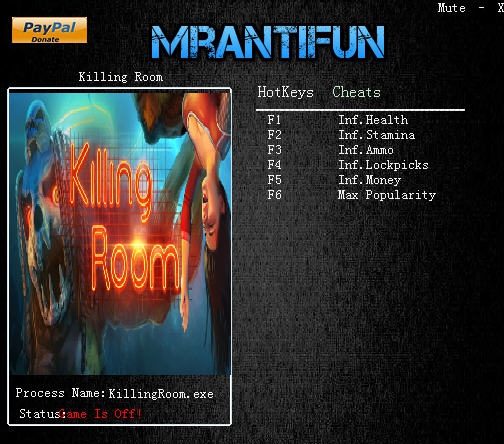 杀戮房间六项修改器 v3.5 杀戮房间六项修改器 v3.5