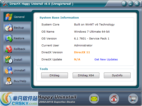 DirectX Happy Uninstall v6.9.2.0529 DirectX Happy Uninstall v6.9.2.0529