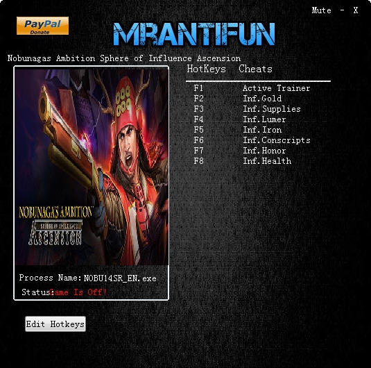 信长之野望创造战国立志传七项修改器 v1.0.8.9 信长之野望创造战国立志传七项修改器 v1.0.8.9