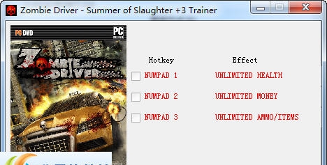 僵尸车手夏日屠杀三项修改器 v3.3 僵尸车手夏日屠杀三项修改器 v3.3