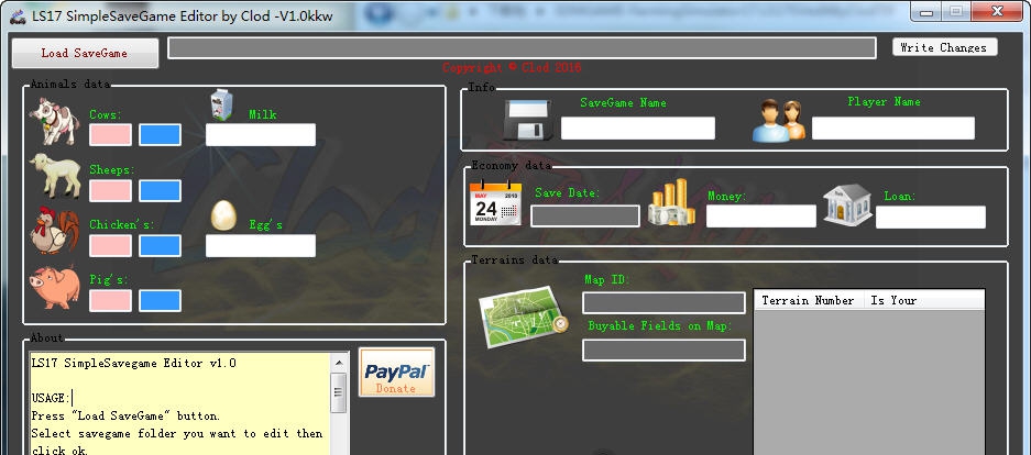 模拟农场17多项存档修改器 v3.4 模拟农场17多项存档修改器 v3.4