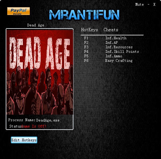 死亡年代六项修改器 v3.6 死亡年代六项修改器 v3.6