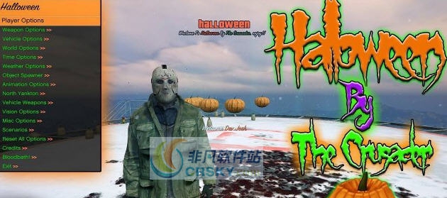 GTA5万圣节搞怪功能内置修改器 v3.5 GTA5万圣节搞怪功能内置修改器 v3.5