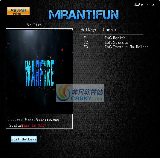 战火四项修改器 v3.4