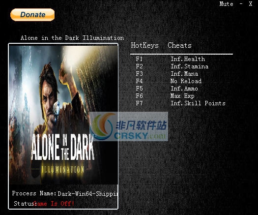 鬼屋魔影启蒙七项修改器 v3.6 鬼屋魔影启蒙七项修改器 v3.6