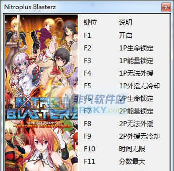 Nitro爆裂女主角大乱斗七项修改器 v3.4 Nitro爆裂女主角大乱斗七项修改器 v3.4