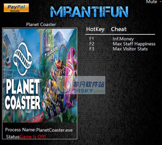 过山车之星三项修改器 v1.4.2.48742 过山车之星三项修改器 v1.4.2.48742