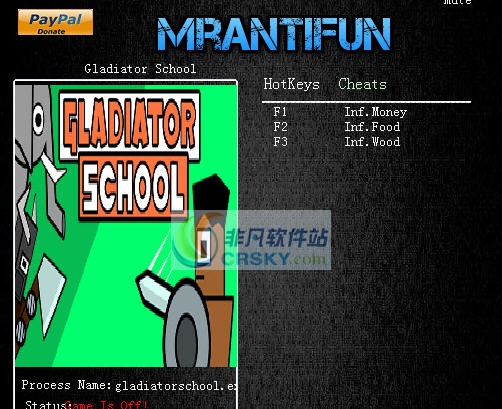 角斗士学院三项修改器 v3.5 角斗士学院三项修改器 v3.5