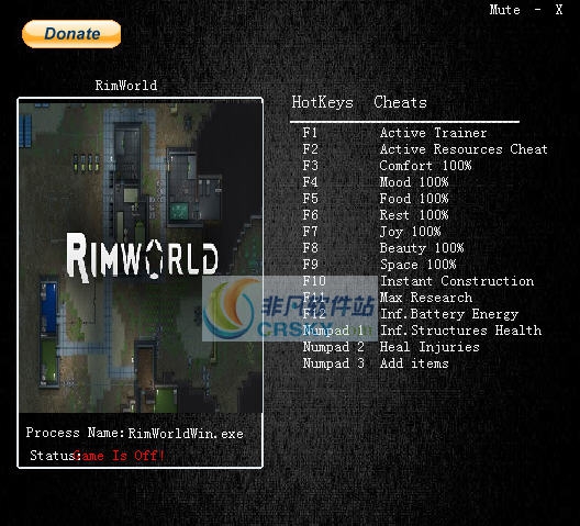 环世界a16十三项修改器 v0.16.1398 环世界a16十三项修改器 v0.16.1398