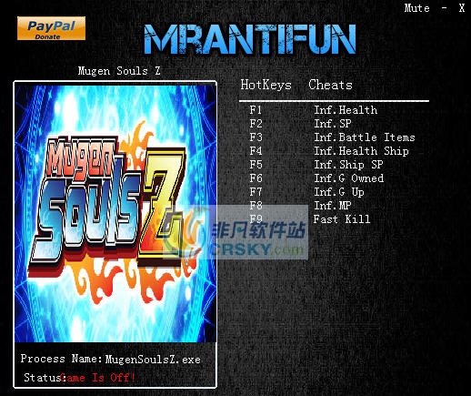 无限灵魂Z九项修改器 v3.4 无限灵魂Z九项修改器 v3.4