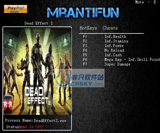 死亡效应2八项修改器 v19048