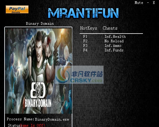 二进制领域四项修改器 v3.4 二进制领域四项修改器 v3.4