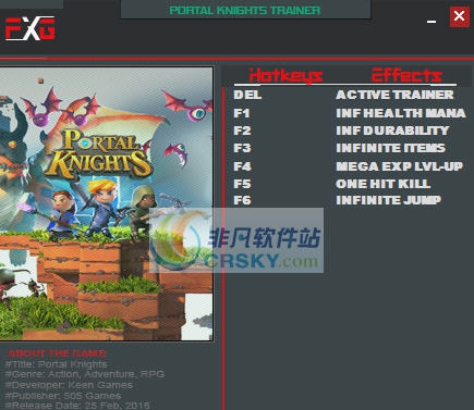 传送门骑士六项修改器 v3.6 传送门骑士六项修改器 v3.6