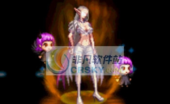 DNF角色满级站街环绕精灵改堕落小天使界面补丁 v2.7