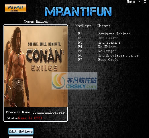 流放者柯南十五项修改器 v04.27.2025 流放者柯南十五项修改器 v04.27.2025