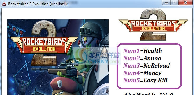火箭鸟2进化五项修改器 v3.4 火箭鸟2进化五项修改器 v3.4