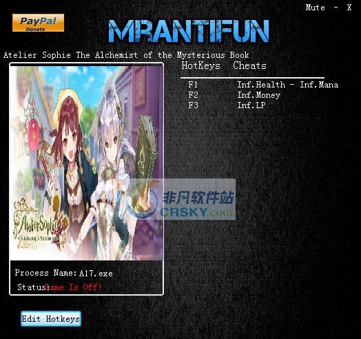 索菲工作室不可思议之书的炼金术士修改器 v3.8 索菲工作室不可思议之书的炼金术士修改器 v3.8