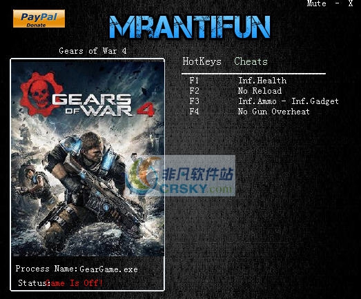 战争机器4五项修改器 v9.5.0.5 战争机器4五项修改器 v9.5.0.5