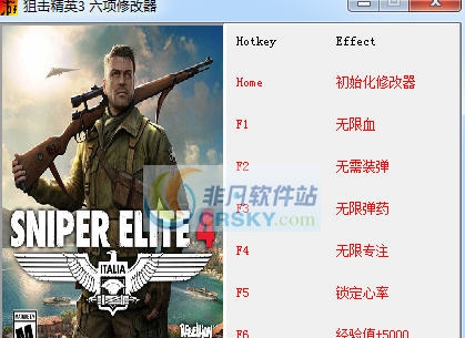 狙击精英4六项修改器 v3.6 狙击精英4六项修改器 v3.6