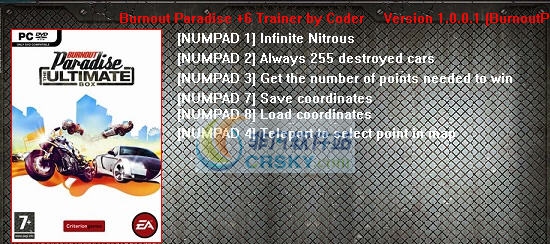 火爆狂飙天堂六项作弊器 v3.6 火爆狂飙天堂六项作弊器 v3.6