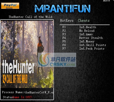 猎人野性的呼唤七项修改器 v3.5