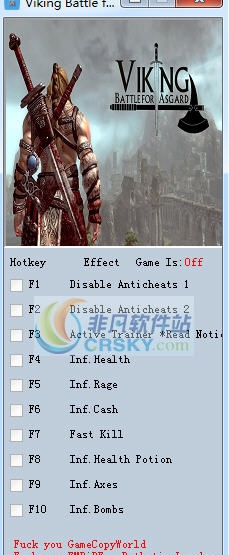 维京神域之战八项修改器 v3.5 维京神域之战八项修改器 v3.5
