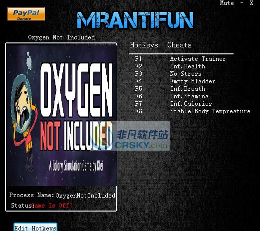 缺氧七项修改器 v3.5 缺氧七项修改器 v3.5