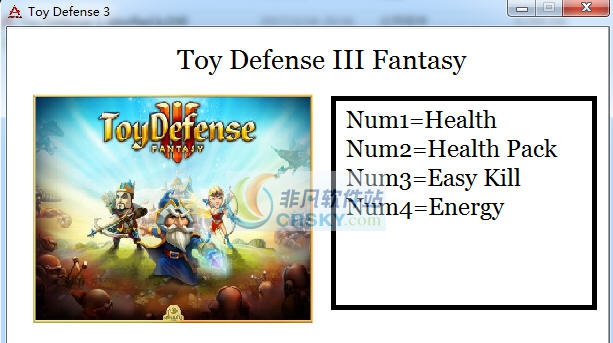 玩具塔防3幻想四项修改器 v3.5 玩具塔防3幻想四项修改器 v3.5