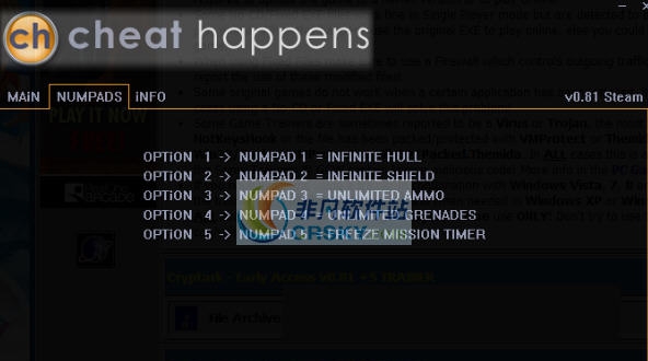 Cryptark五项修改器 v3.4 Cryptark五项修改器 v3.4