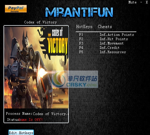 胜利法典五项修改器 v3.5 胜利法典五项修改器 v3.5