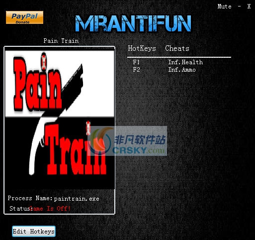 痛苦列车2两项修改器 v3.6 痛苦列车2两项修改器 v3.6