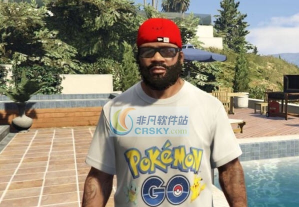 GTA5PokémonGo图案T恤MOD v2.4