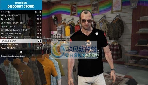 GTA5SnoopDogg宣传头像T恤包MOD v2.7 GTA5SnoopDogg宣传头像T恤包MOD v2.7