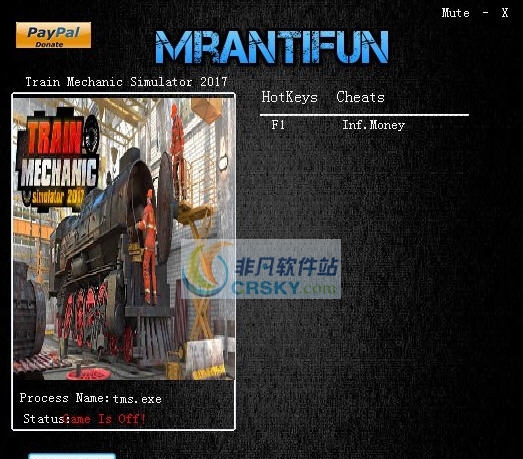 火车修理工模拟2017无限金钱修改器 v3.5 火车修理工模拟2017无限金钱修改器 v3.5