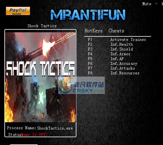 冲击战术七项修改器 v3.6 冲击战术七项修改器 v3.6