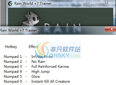 雨的世界七项修改器 v3.9 雨的世界七项修改器 v3.9