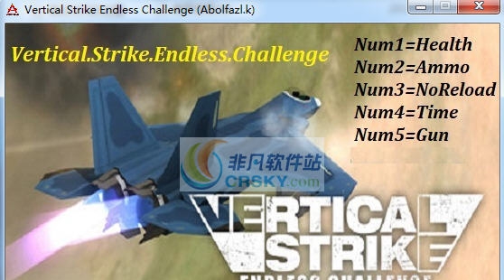 垂直打击无尽挑战五项修改器 v3.4 垂直打击无尽挑战五项修改器 v3.4