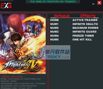 拳皇14五项修改器 v3.7 拳皇14五项修改器 v3.7